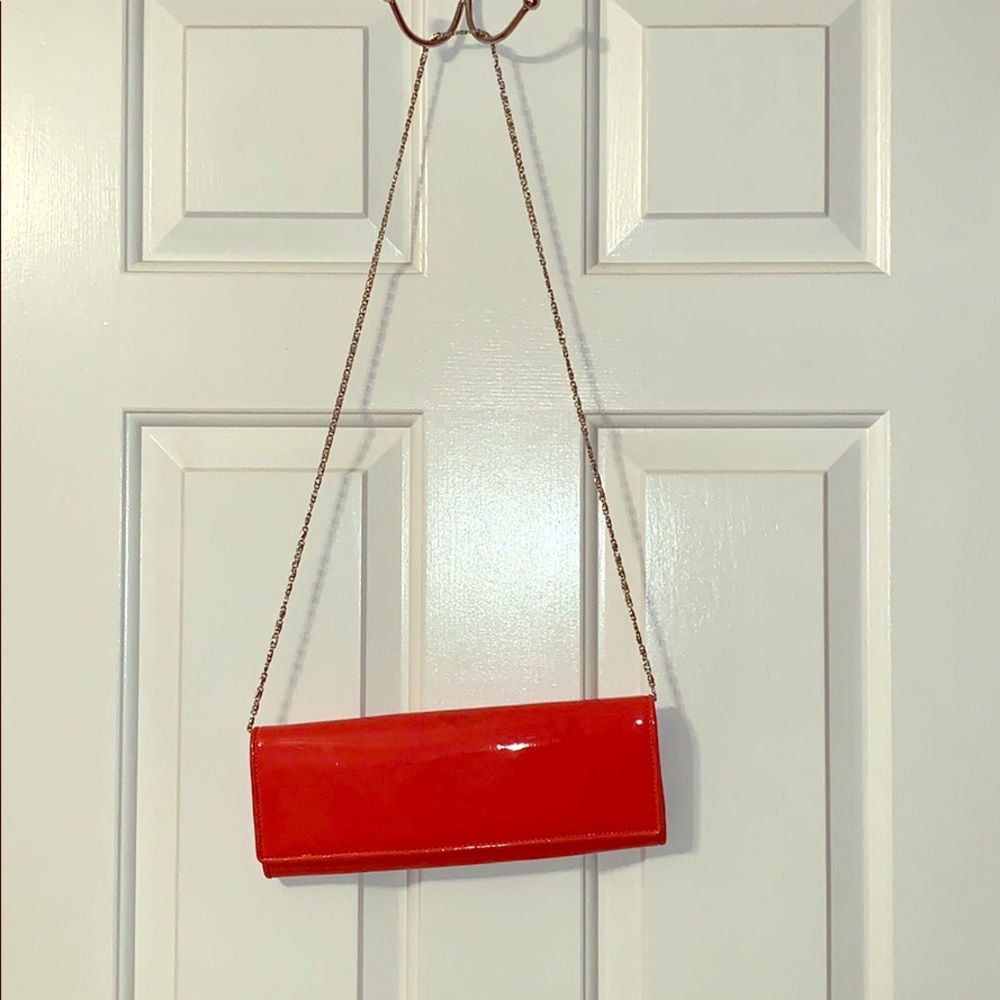 Orange Aldo clutch